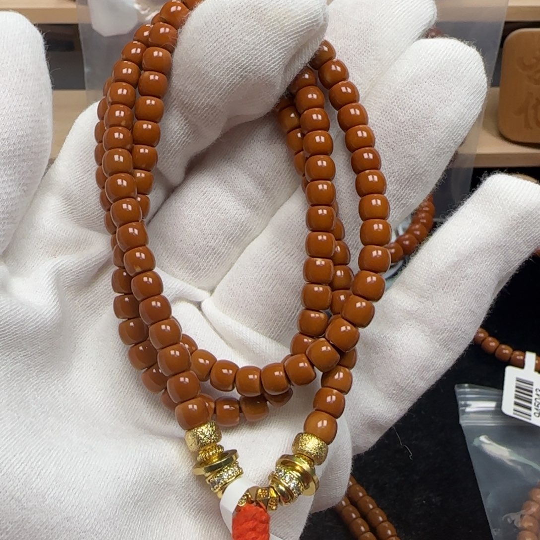 橄榄核手串老挝长串极限弧5.6mm