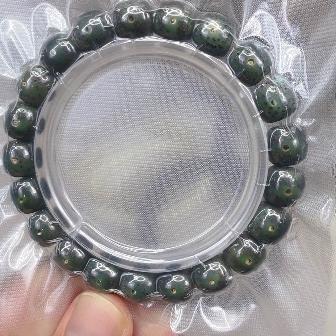星月菩提手串66高端绿星月菩提单圈1.1