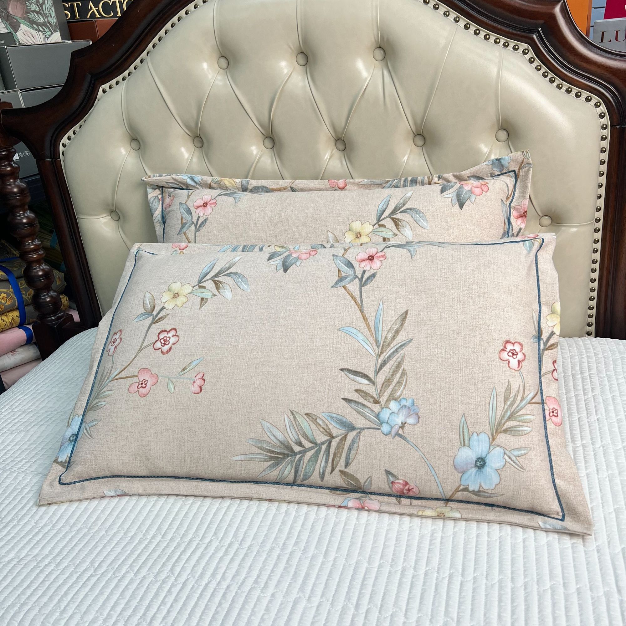 高端精品枕套--清和枝