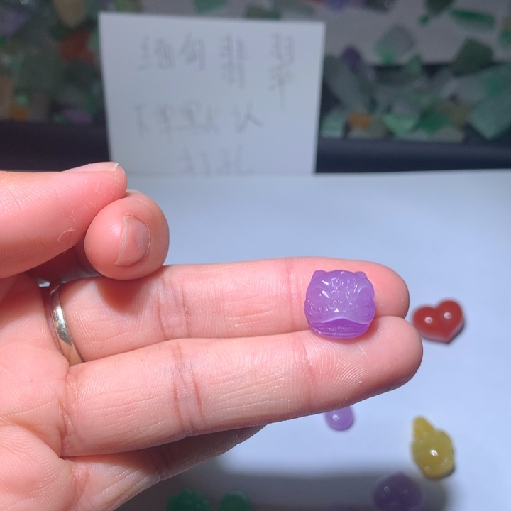 我***福翡翠未镶嵌颈饰挂件