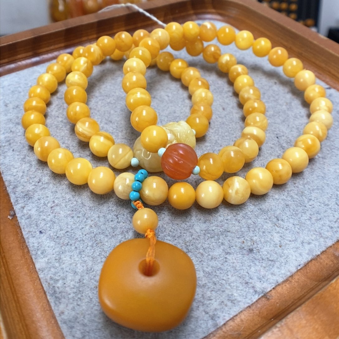 蜜蜡手串未镶嵌蜜蜡