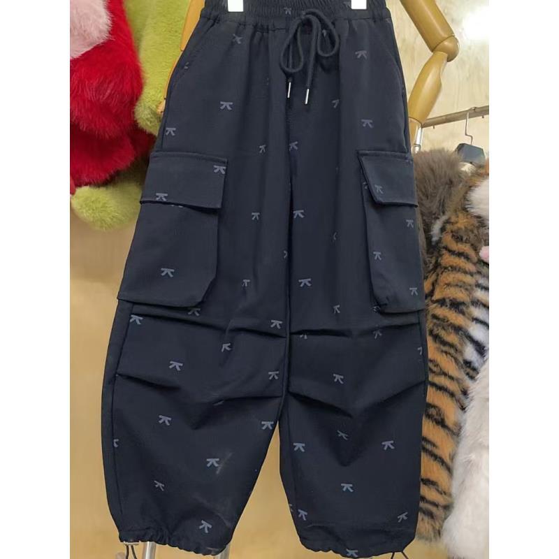 512013 优选韩儿童休闲舒适洋气日常冬季加绒工装百搭休闲裤