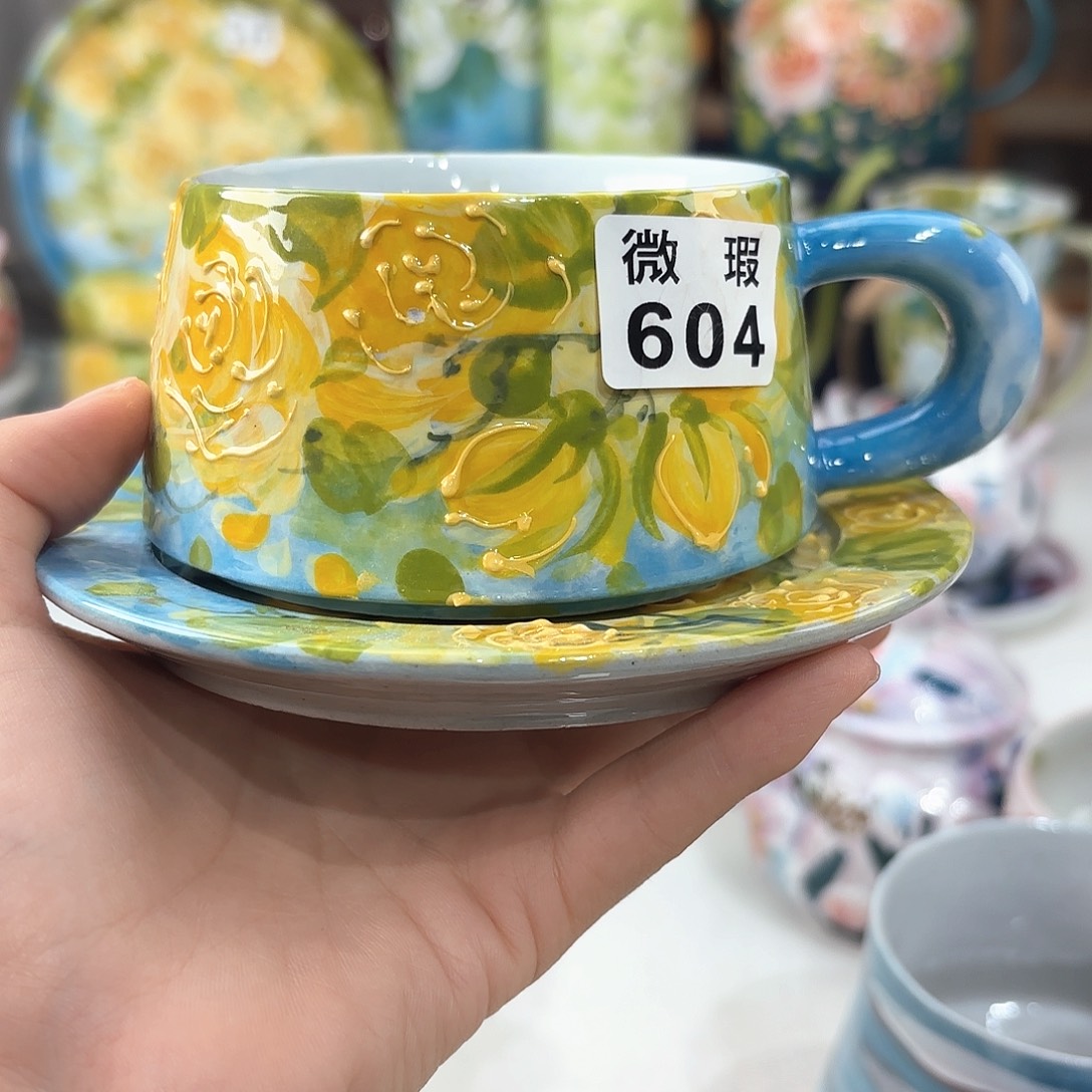 景德镇手绘高温釉下彩陶瓷茶具