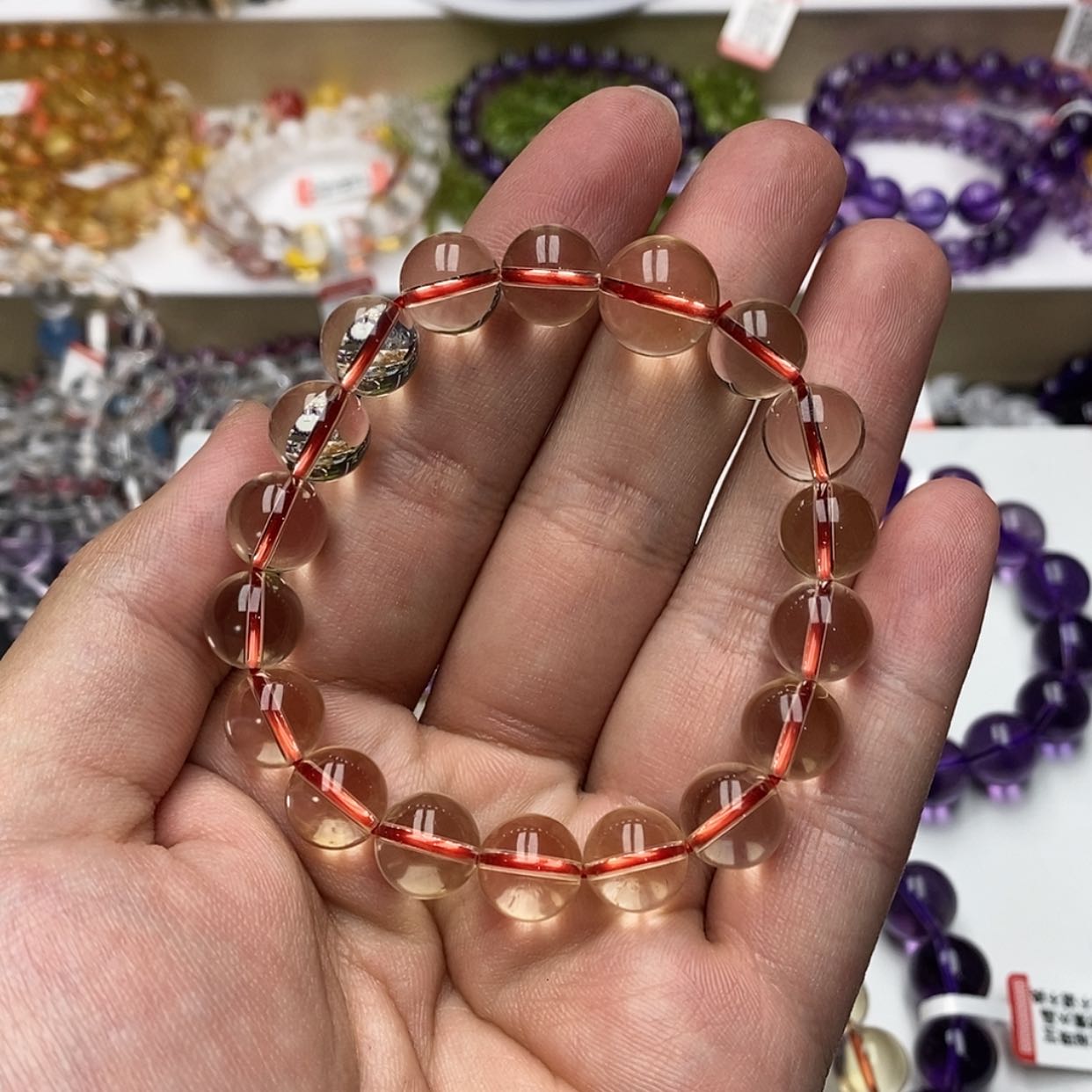 【闪购商品】黄晶手链未镶嵌T***i天然黄水晶