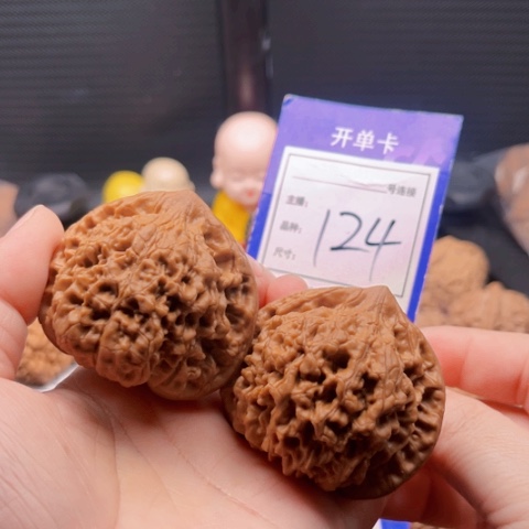 文玩核桃把件51官帽 124