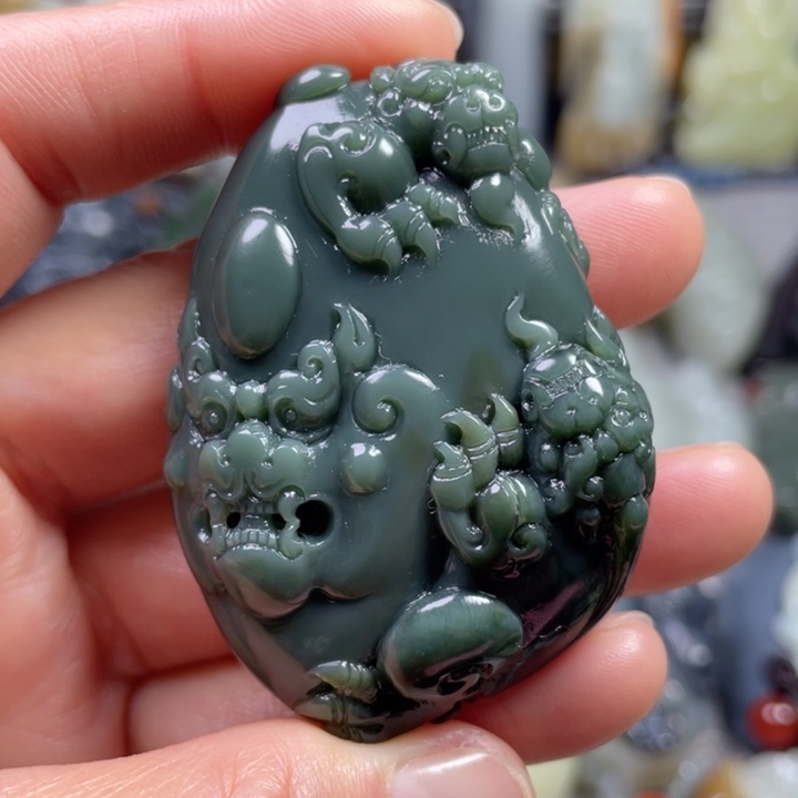 和田玉未镶嵌挂件