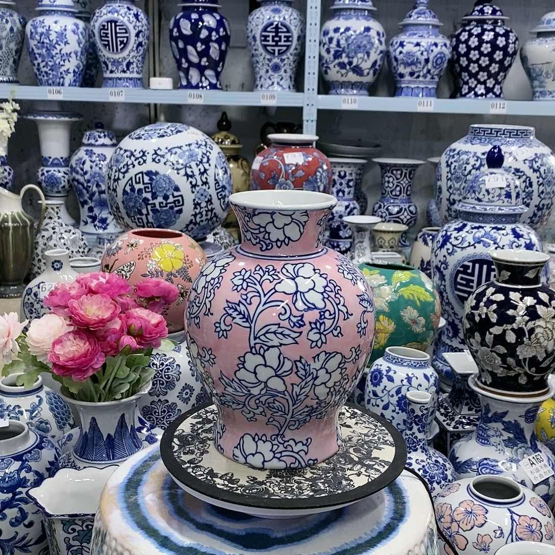 【闪购商品】摆件石榴瓶瓷器摆件…………………………