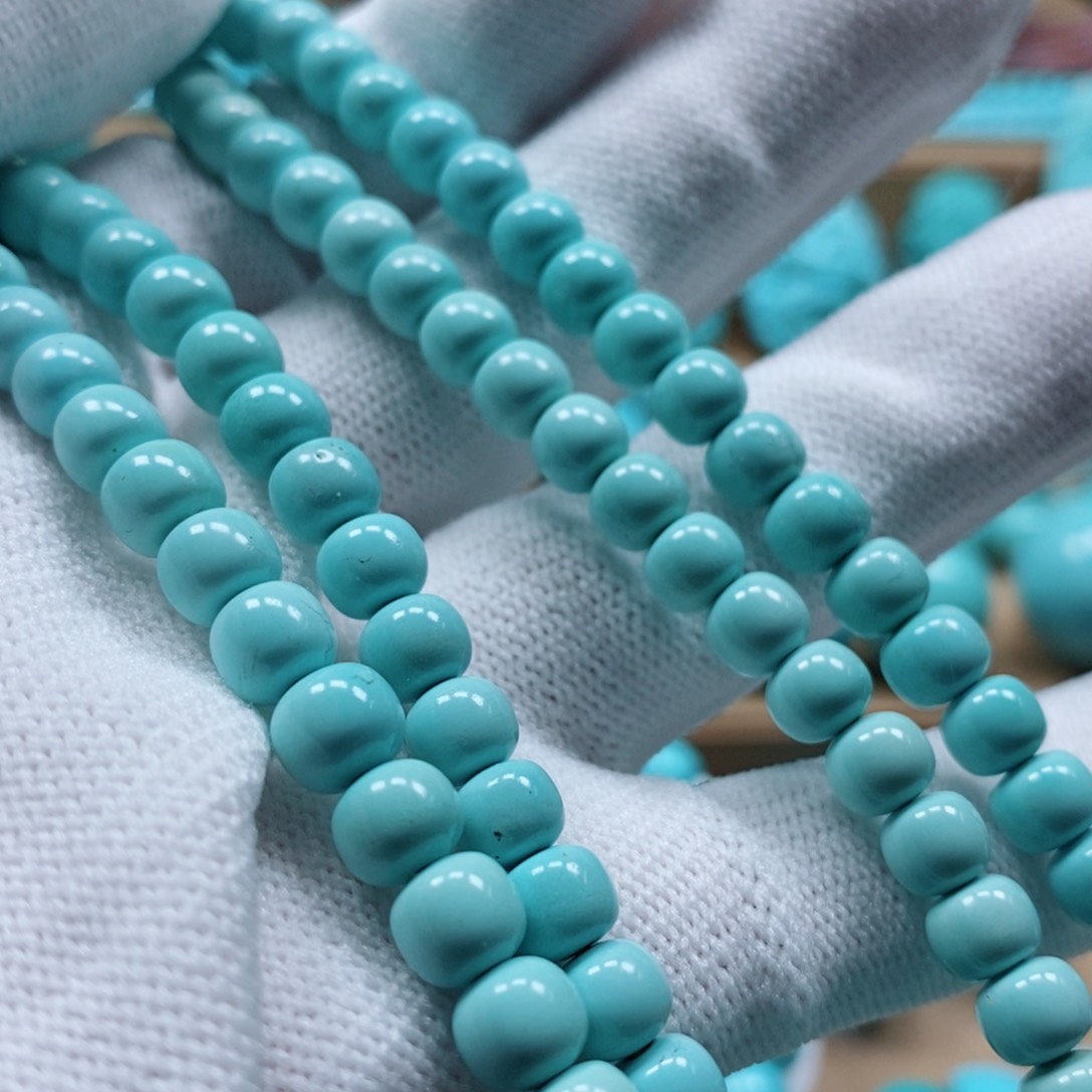 绿松石珠宝奇石未镶嵌4*牛