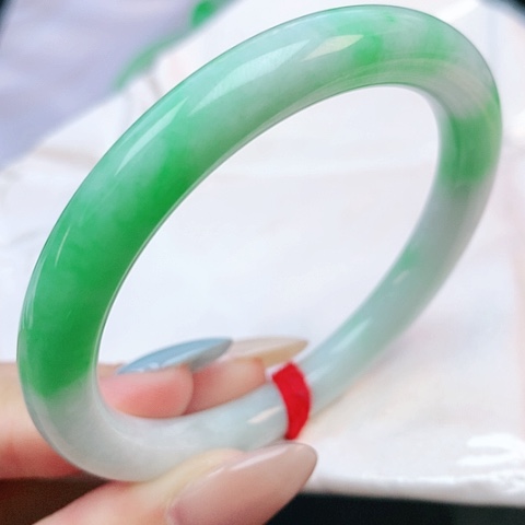 未镶嵌手镯翡翠55圆条882656