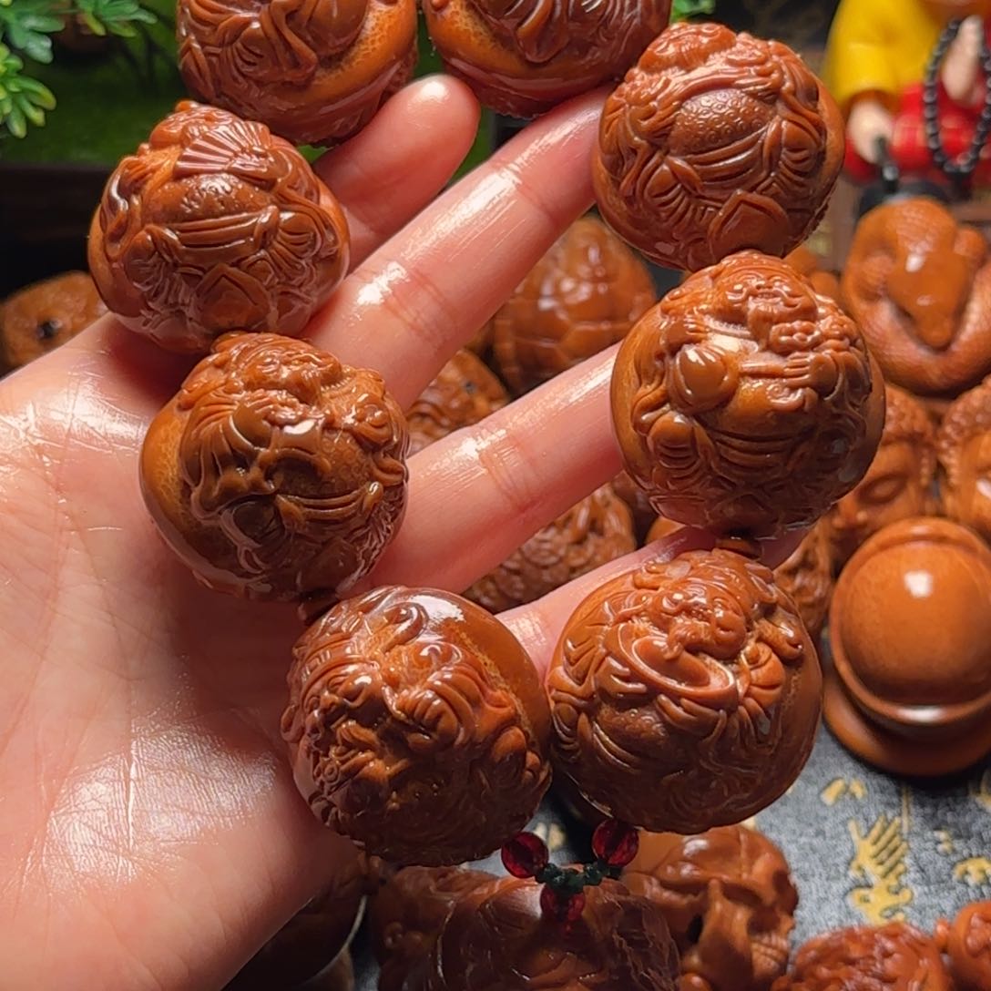 橄榄核手串/手链九龙大财神