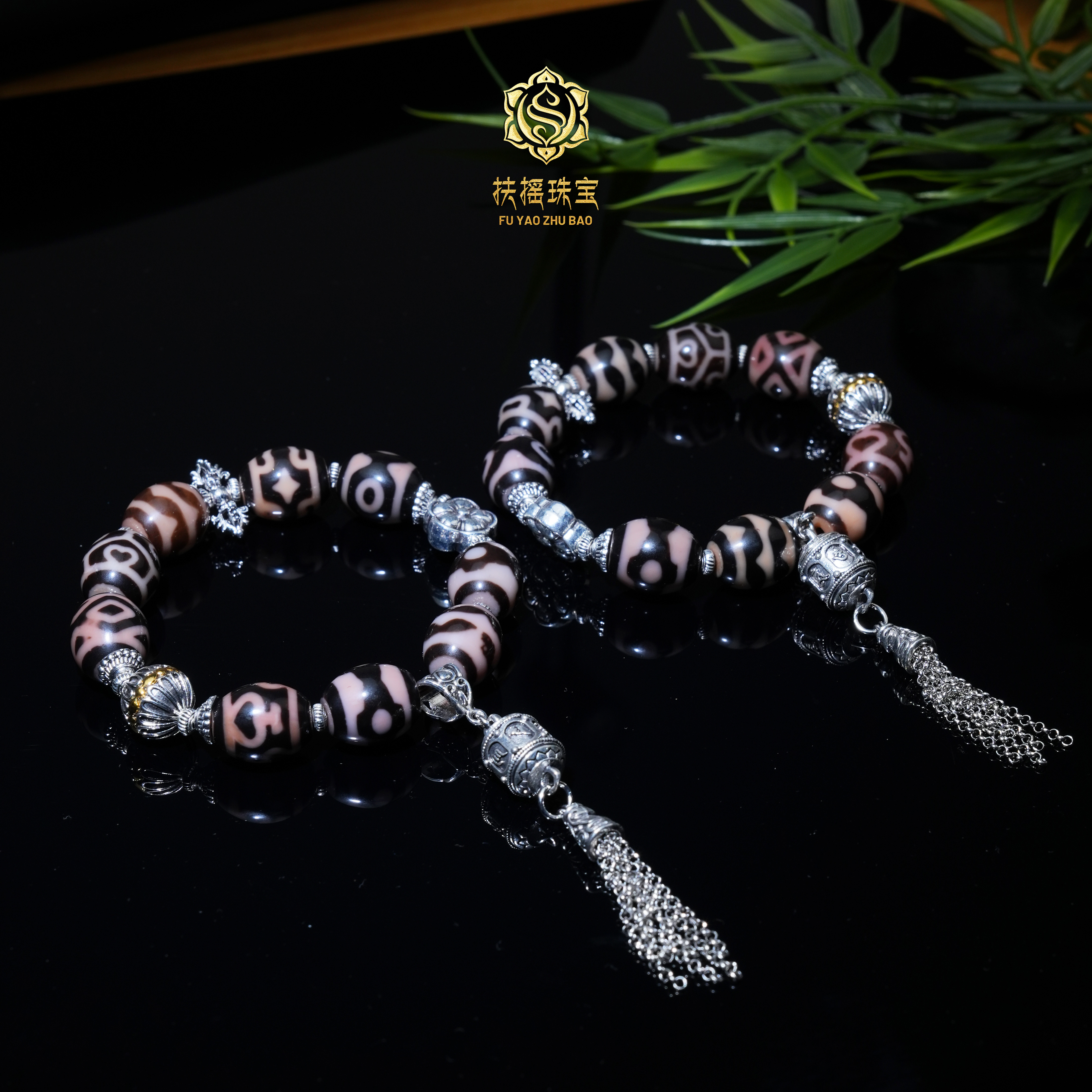 扶摇臻选|聚缘藏药多宝转转玛瑙六字流苏手串多样性发一个