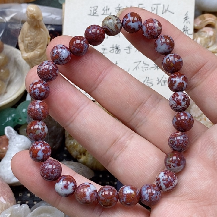 硅化珊瑚（珊瑚玉）未镶嵌颈饰