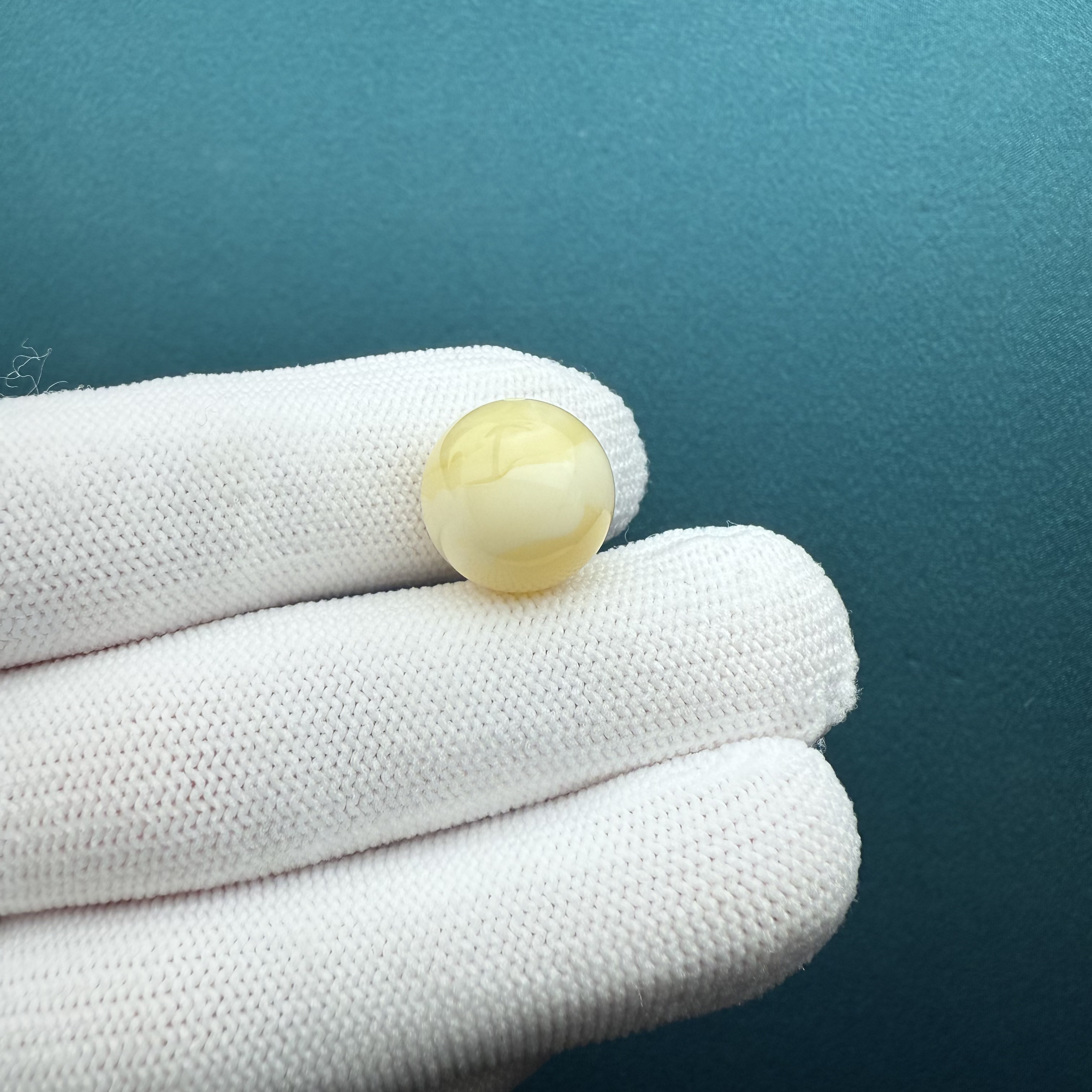 A8838天然原矿蜜蜡 圆珠13.8mm支持复检假一罚十