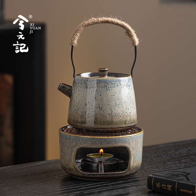 兮元记繁星窑变温茶炉套装温茶器蜡烛家用暖茶炉陶瓷泡茶温茶壶