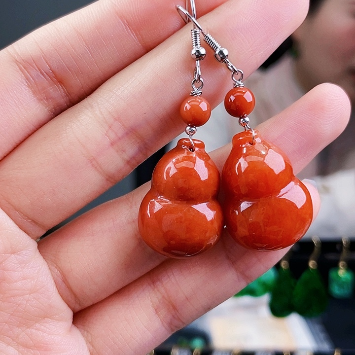 翡翠耳饰未镶嵌饰品