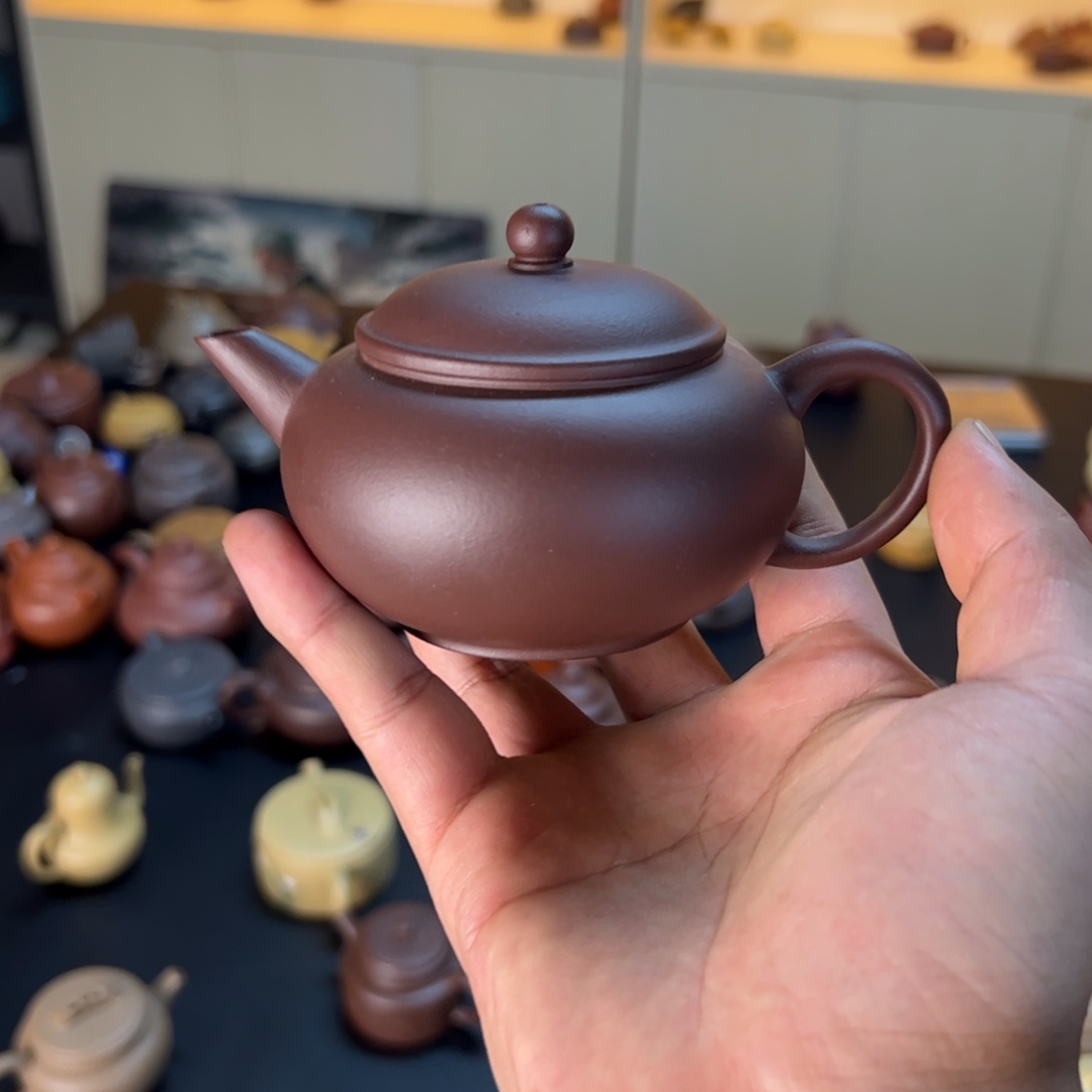 茶壶紫砂半手工矮水平