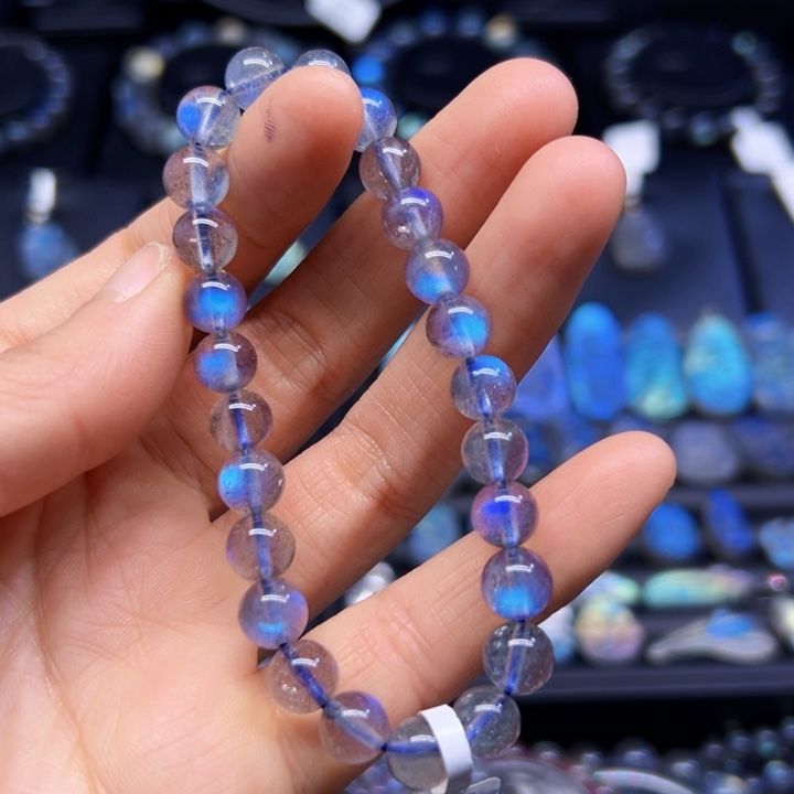 拉长石手串未镶嵌8左右