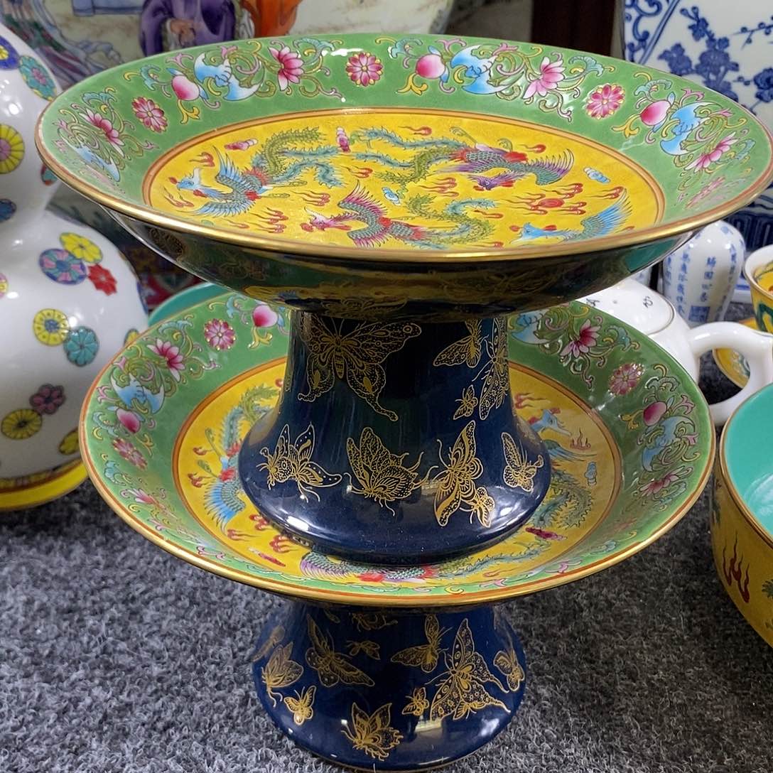 手工手绘陶瓷摆件工艺品随*