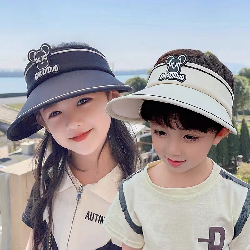 新款儿童防晒夏季空顶遮阳帽(头围40-55-3-8岁)Z0262