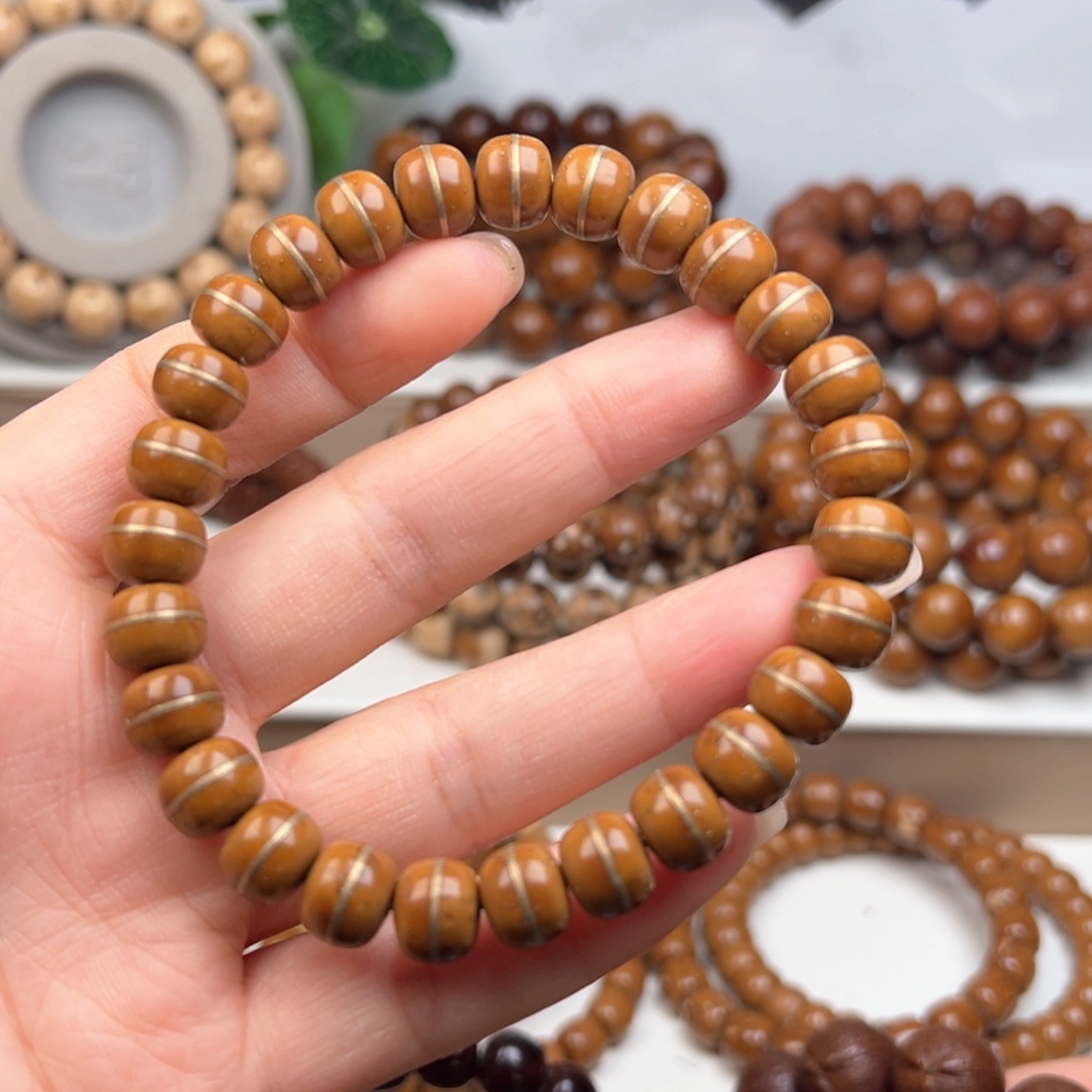 紫金鼠手串—****—10实心镶嵌一线