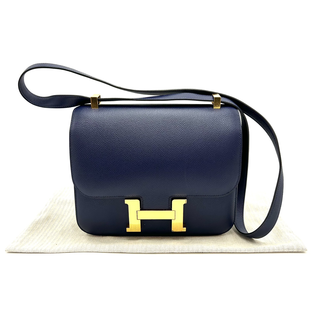 95新 Hermes/爱马仕 金扣康康24单肩斜挎包41767
