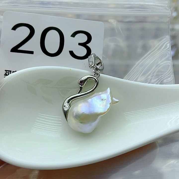 淡水珍珠颈饰银S925镶嵌