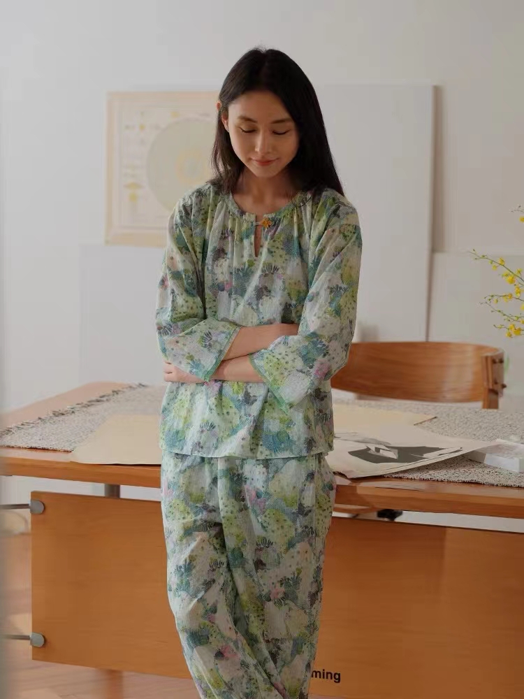 朵朵可可 女款家居服长袖长裤