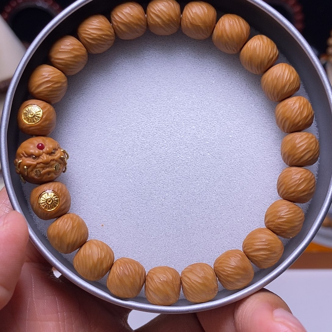 手串猴头核桃恶僧精工千刃云锦尺寸10左右全品单号98