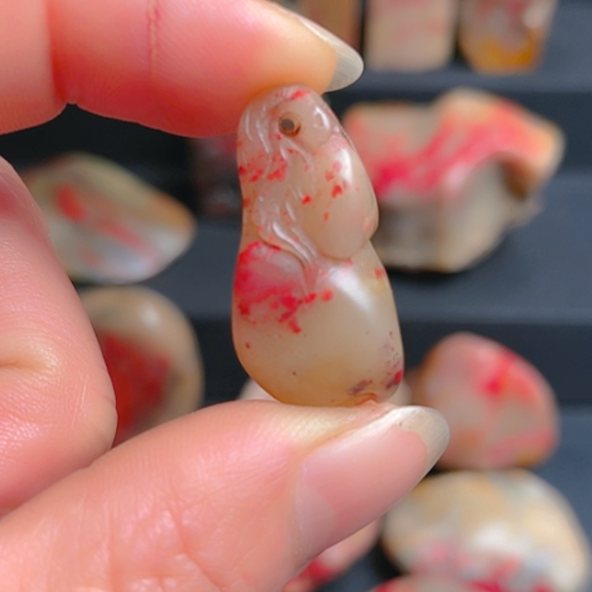 【闪购商品】昌化鸡血石昌化鸡血石冻底挂坠