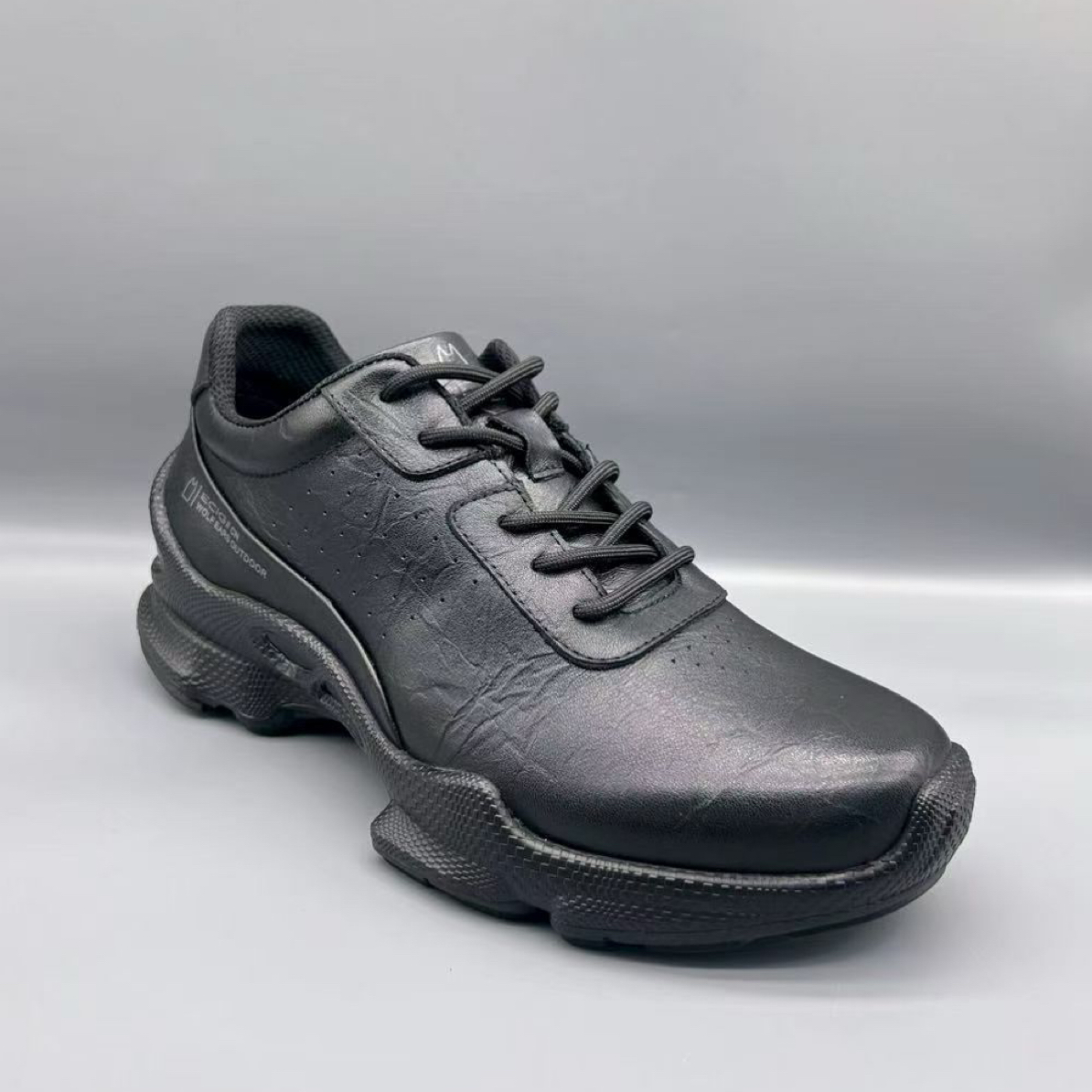 Wolf Ears广州狼耳秋冬款15周年限量款PU超轻大底男士休闲健步鞋