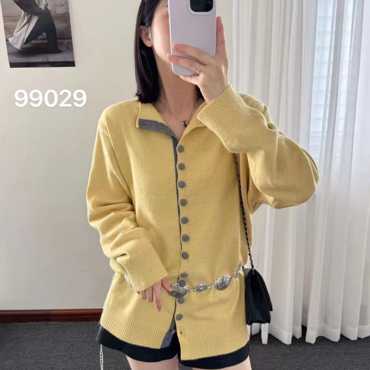 99029 高品质面料冬款大码女装加绒加厚针织毛衣