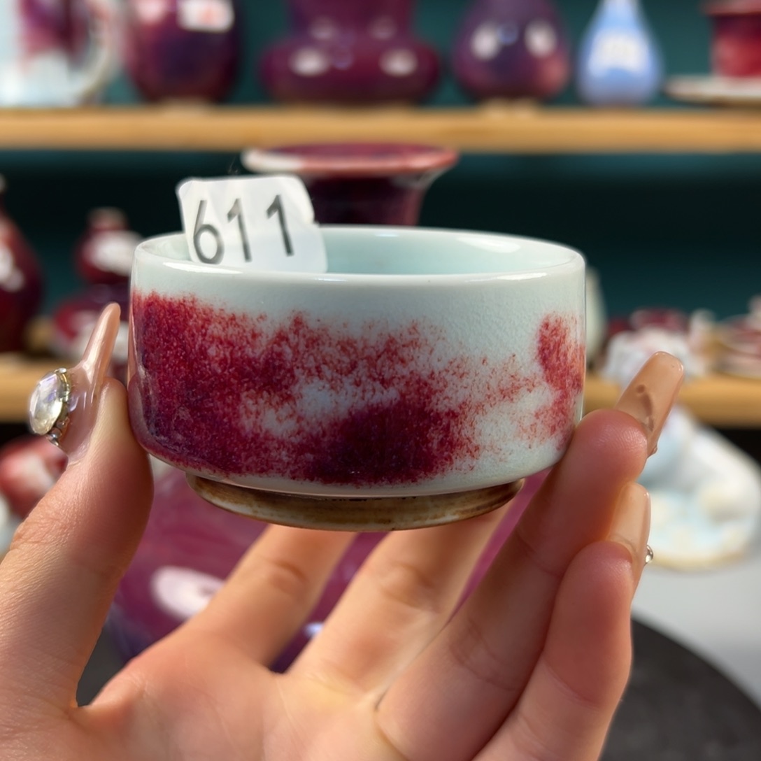 瓷片微瑕主人杯纯手工