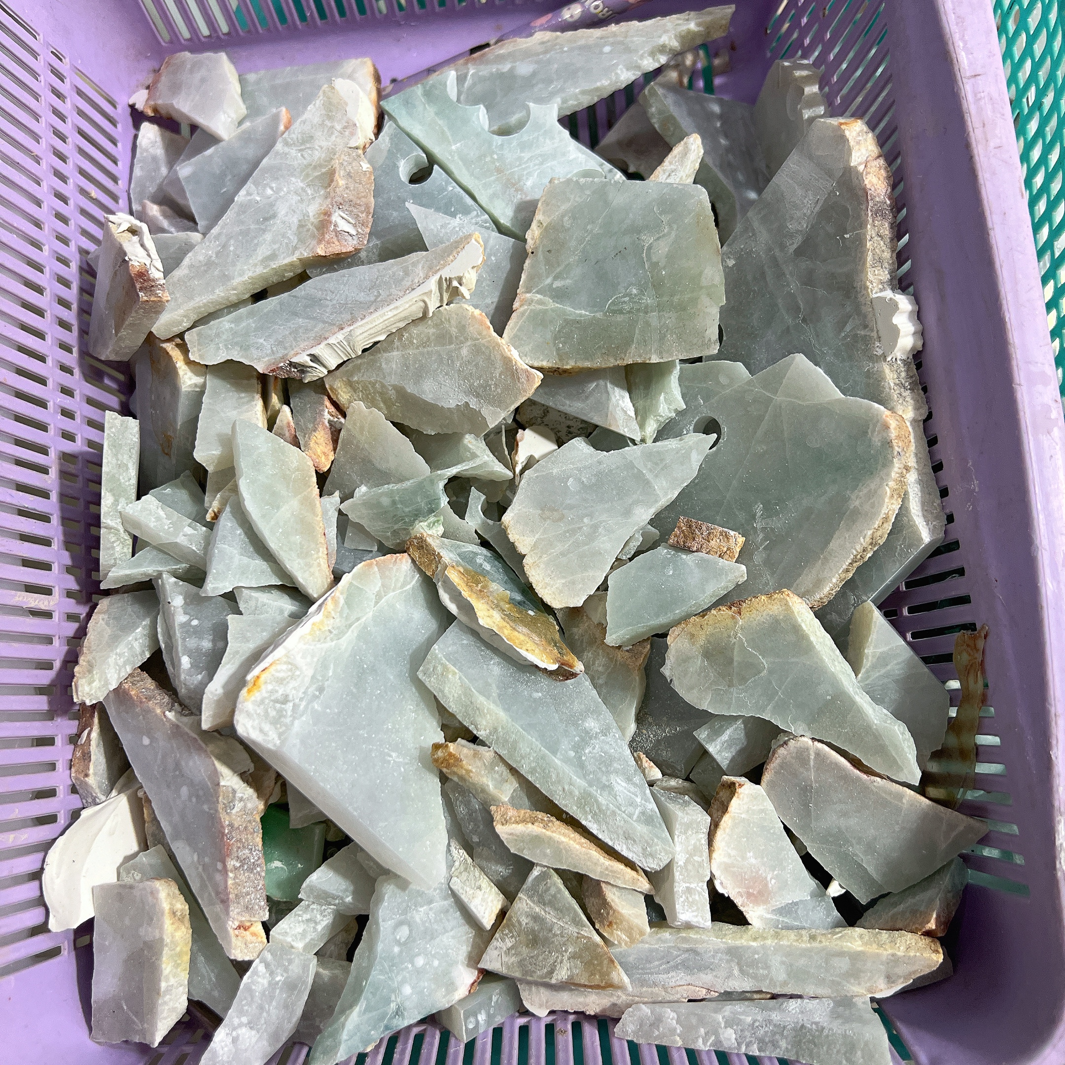 翡翠原石手镯冰种玉石毛料飘花阳绿雪花棉紫罗兰缅甸挂件吊坠定制