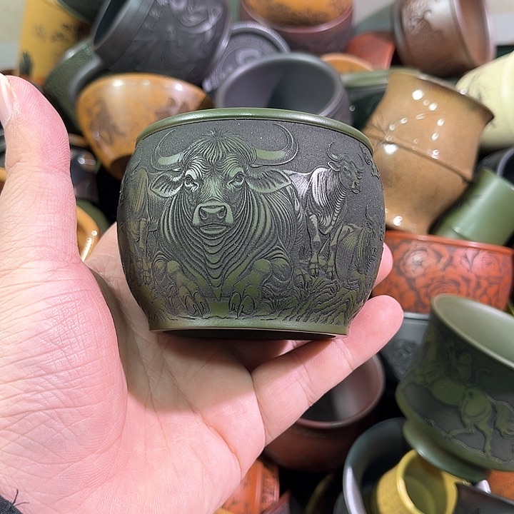 茶杯紫砂全手工紫砂主任杯