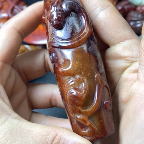 白玉菩提吊坠丁*洆