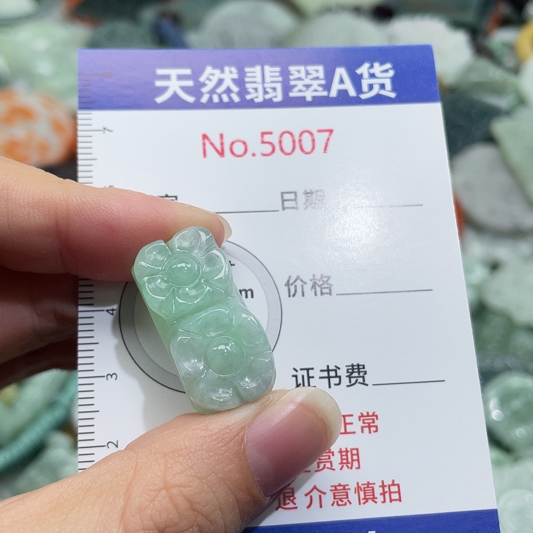 翡翠未镶嵌挂件5007