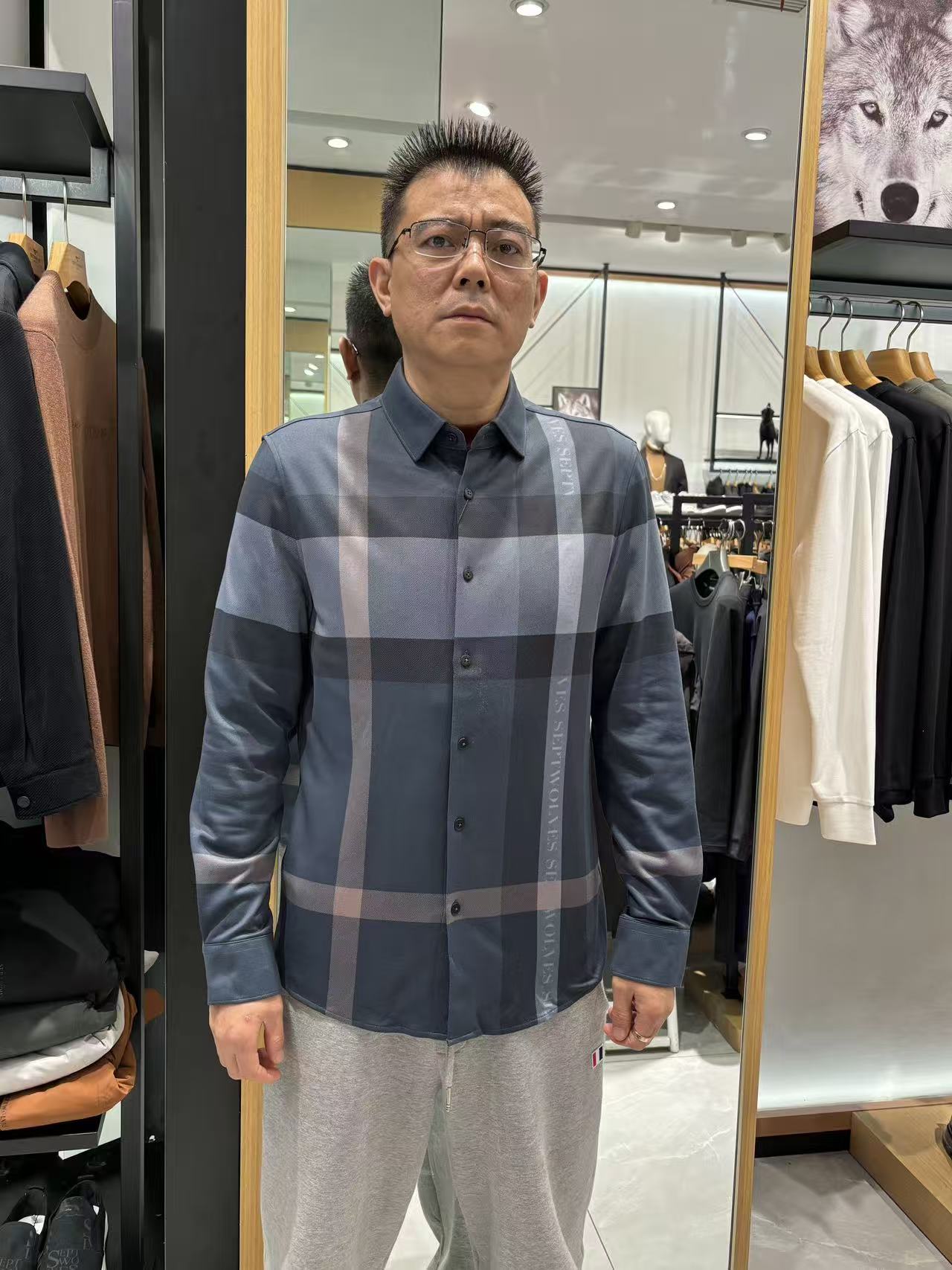 Septwolves/七匹狼23年秋冬宠粉款羊毛加厚衬衫（5819）