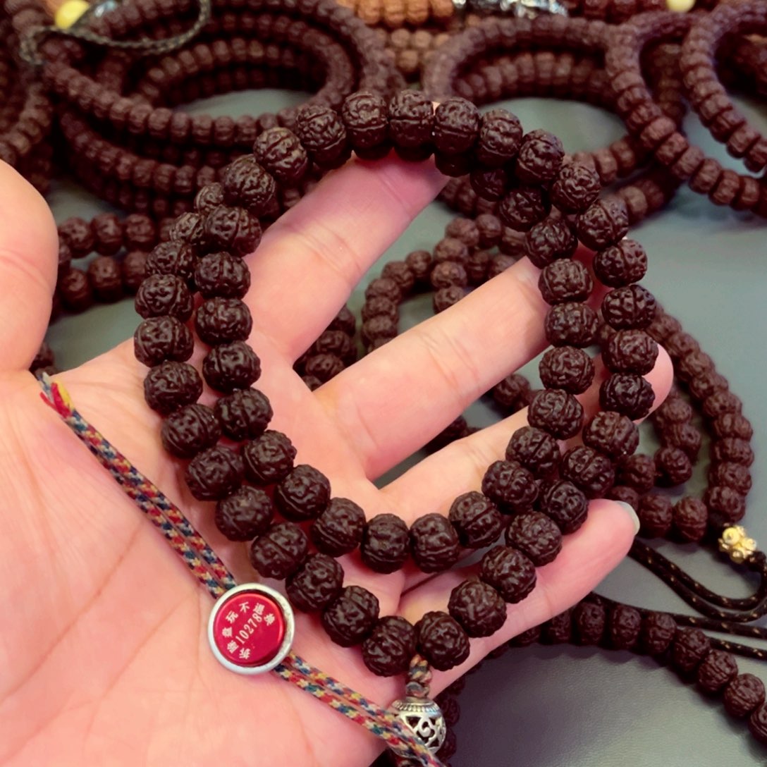 金刚菩提手串10.6纯血老树王双圈10278