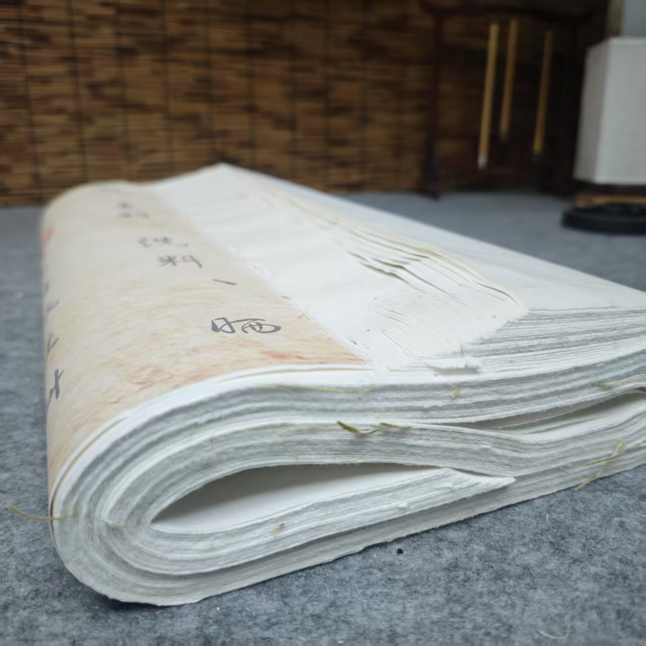 三尺龙须草50张生宣50cm*100cm书法专用