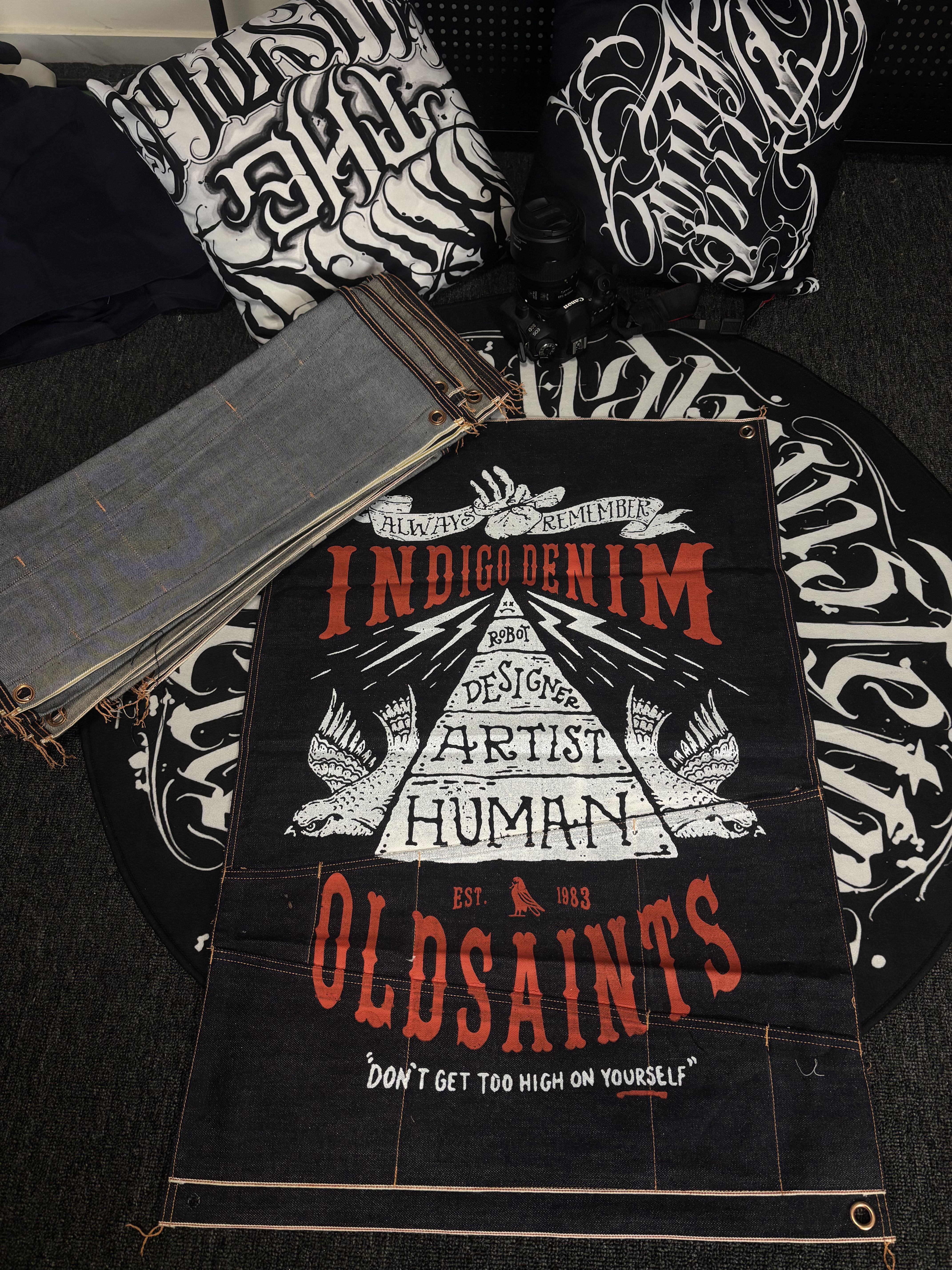 美式复古牛仔挂布