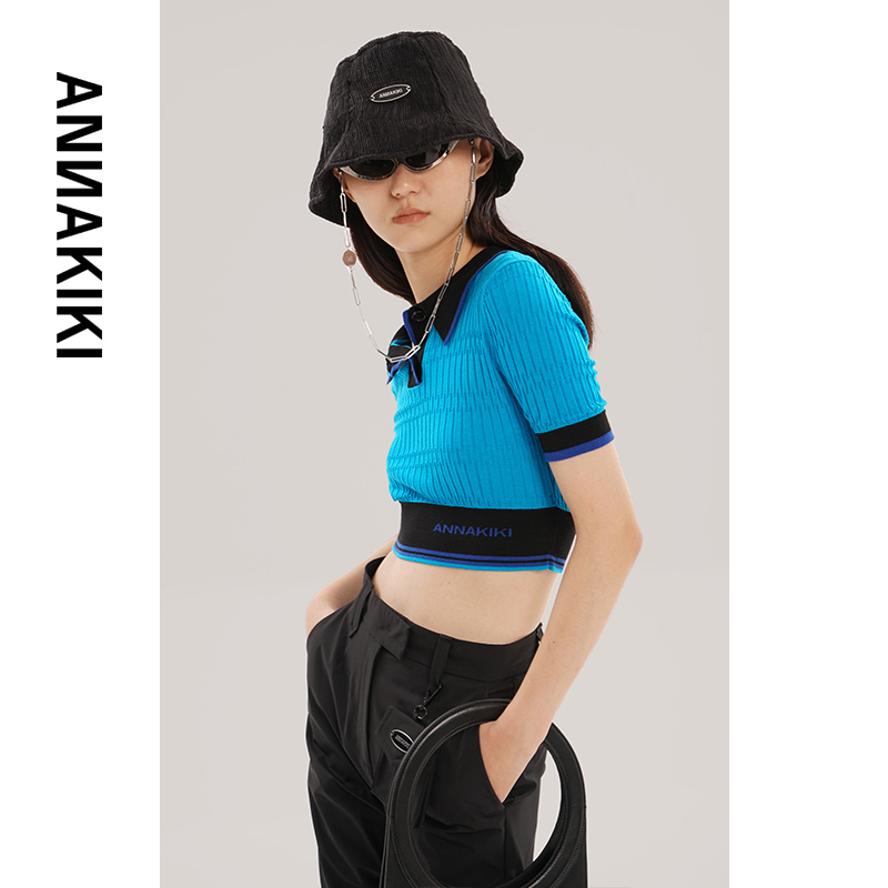 ANNAKIKI 撞色毛衫 3A20720793A