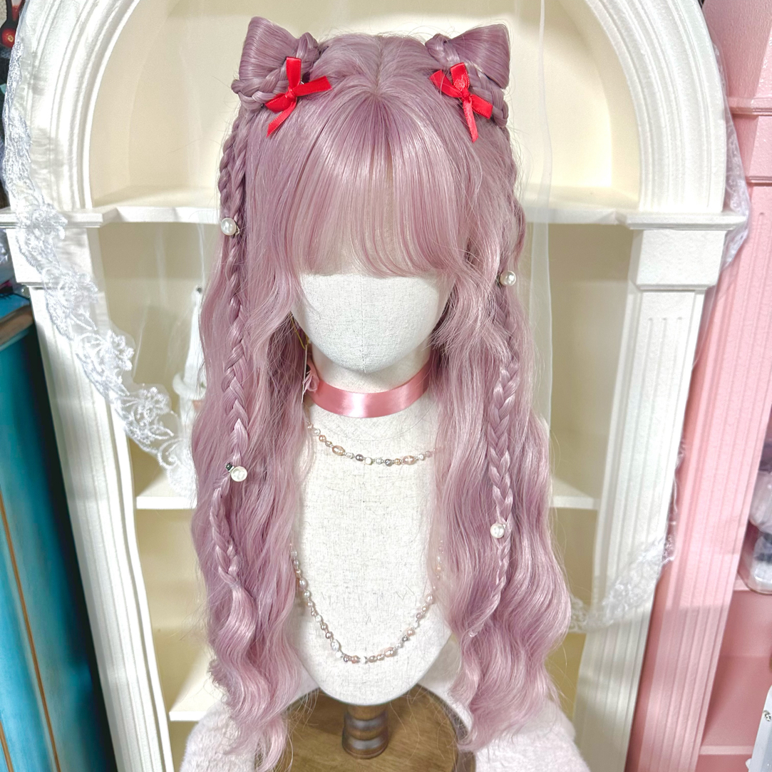 【之鱼假发·猫猫】定制编发假发全头套圣诞Lolita甜妹长卷发