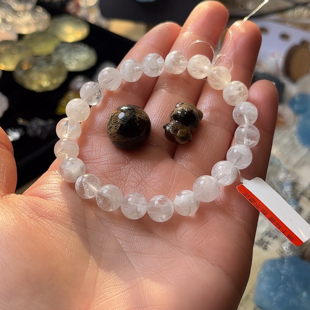 颈饰银S925镶嵌水晶。*。雪花手链29