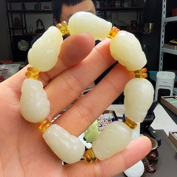 和田玉手链未镶嵌