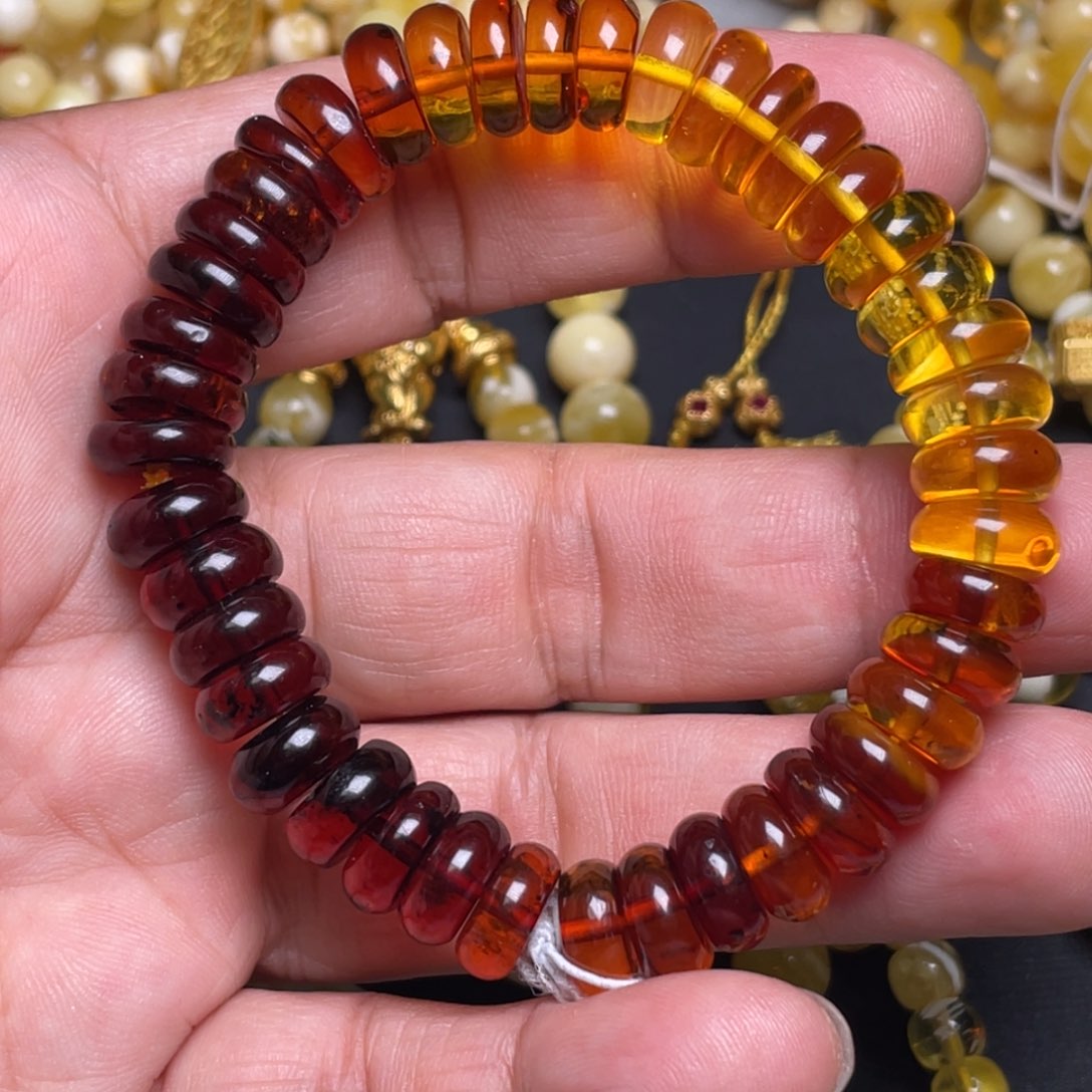 蜜蜡颈饰未镶嵌蜜蜡手链