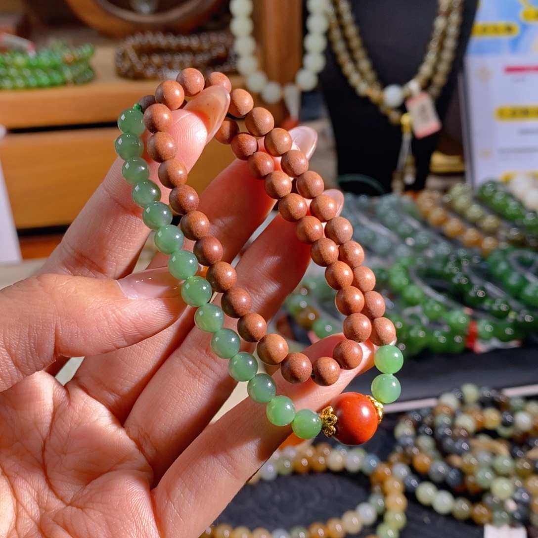 和田玉未镶嵌手链