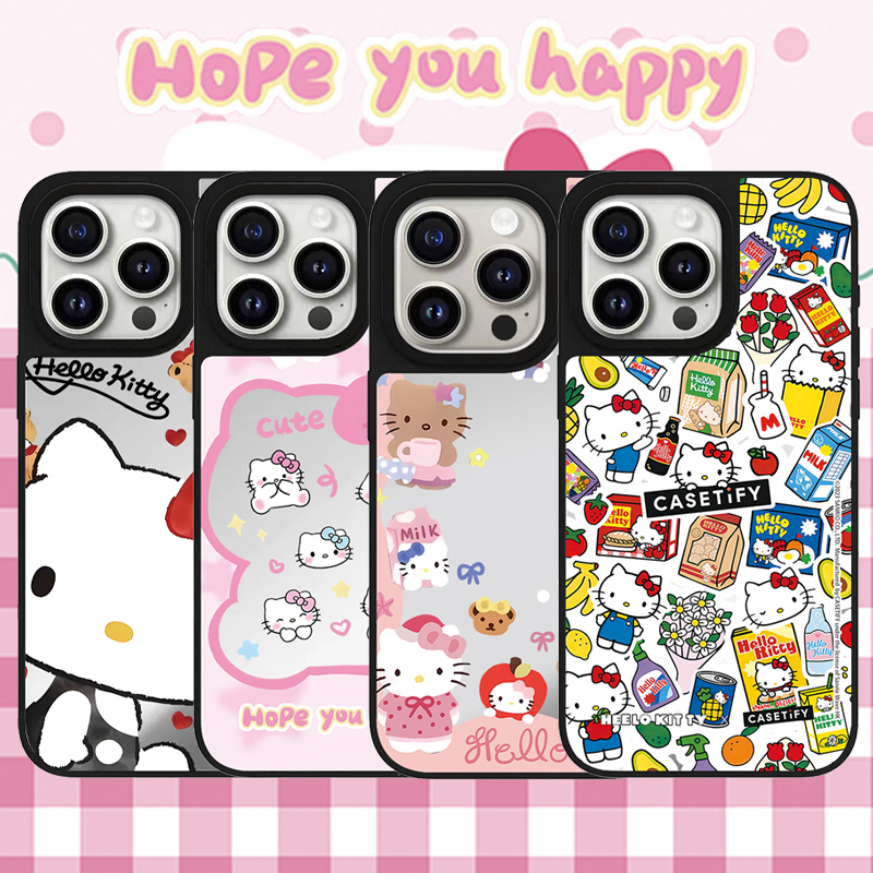 凯蒂猫三丽鸥kt适用苹果17promax/16手机壳iPhone15/14/13/12/air