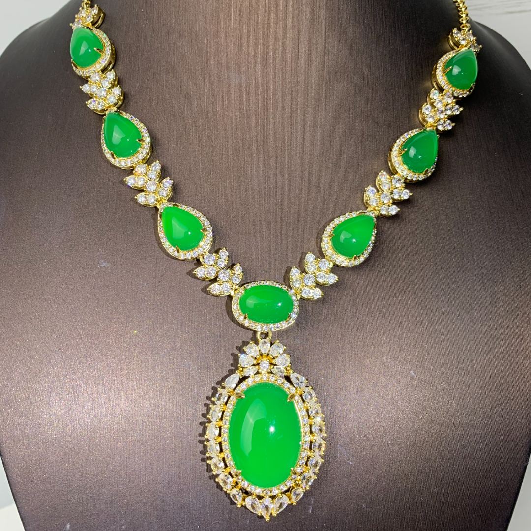 7163【项链】轻奢精品金色女士项链