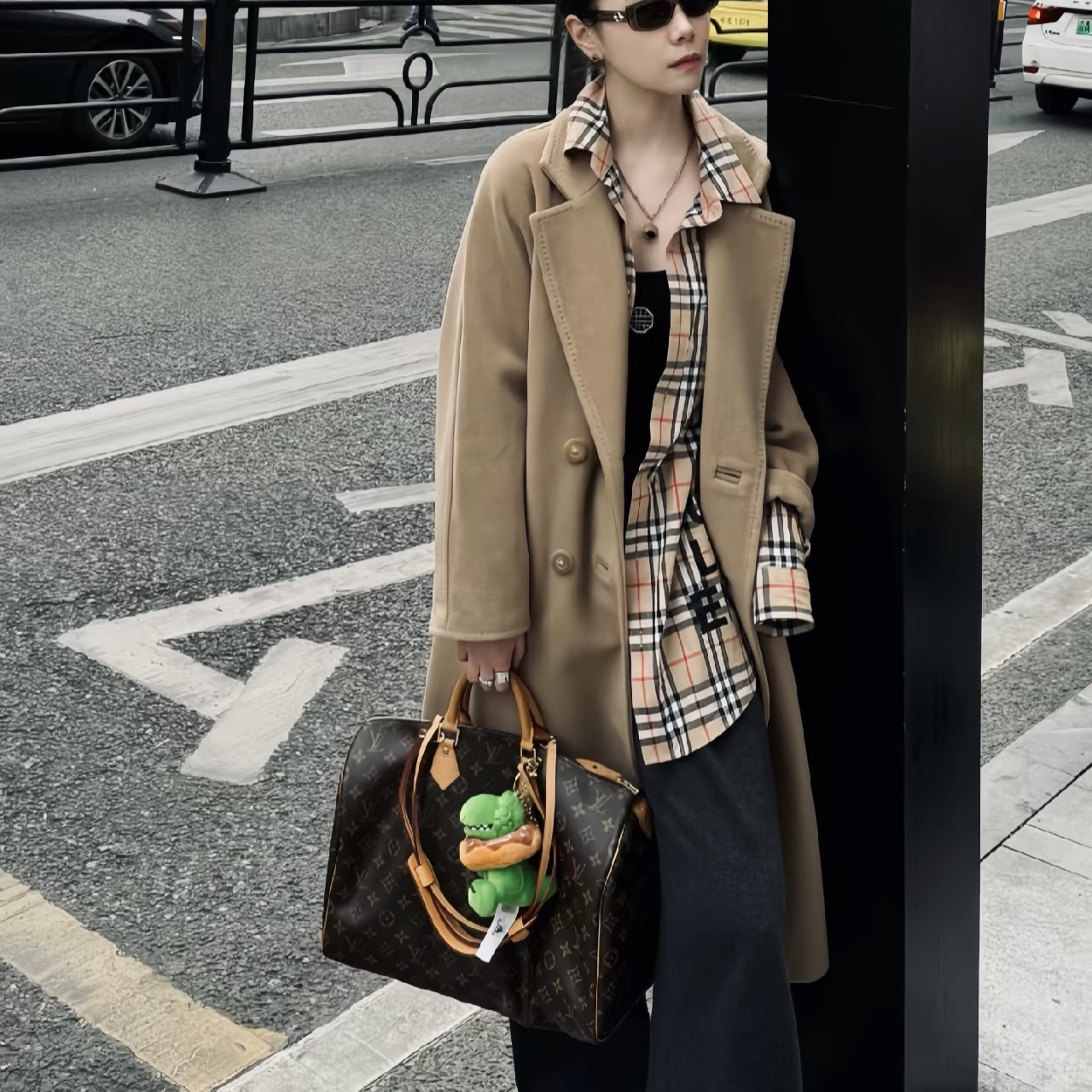 95新 LouisVuitton/路易威登 LV老花35斜挎包972103