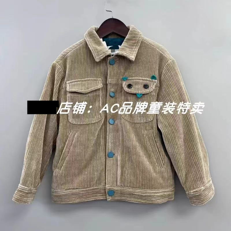 百搭cgcsb 2208秋冬季灯芯绒毛绒里特厚特软外套
